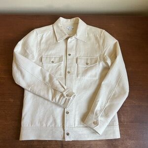 Reiss Cream / White Cotton Jacket - Women's size XS